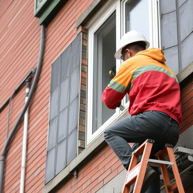 Building maintenance work